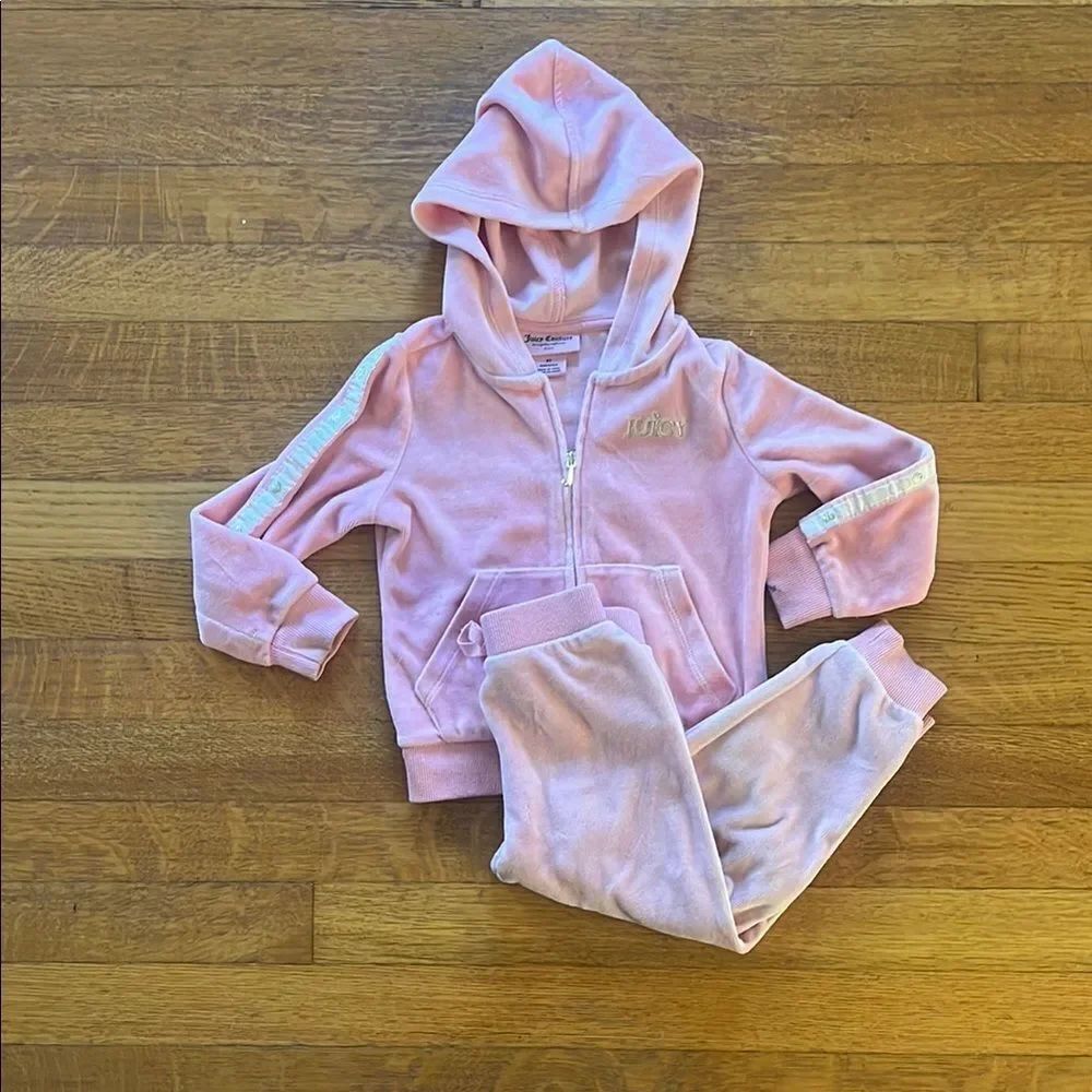 Juicy Couture Pink Velour Tracksuit